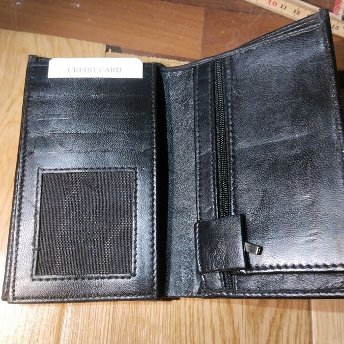Portfel skórzany czarny