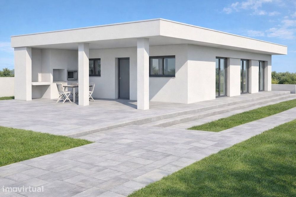 Moradia T2+1 em Mafra: Design Moderno e Lote de 400 m²