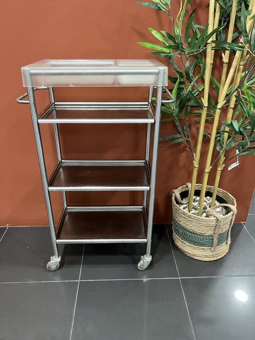 Carrinho Auxiliar IKEA Aço Inoxidável com Rodas