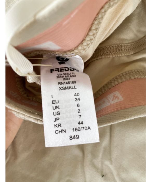 Spodnie Freddy WR UP efekt push up modelujące niski stan XS