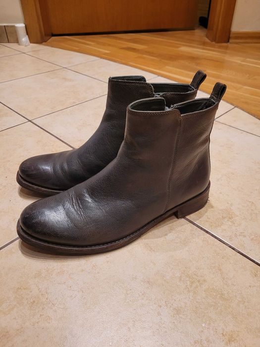 Botki skórzane nieocieplone r. 39 Clarks