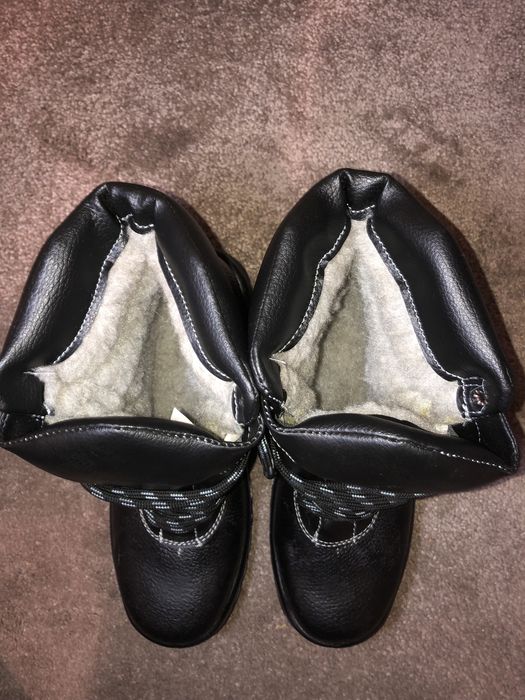 Черевики з берцями утеплені/зимові шкіряні CENTER S3-C5W, спецвзуття