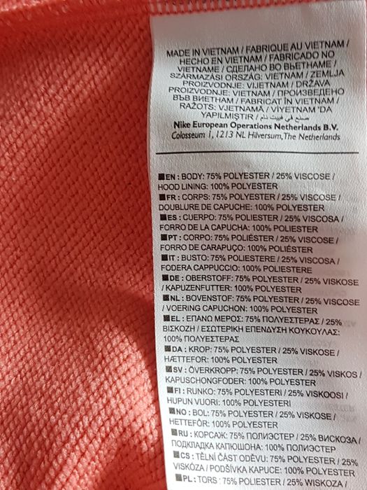 Bluza jak nowa Nike Dri-Fit koralowa, r. L