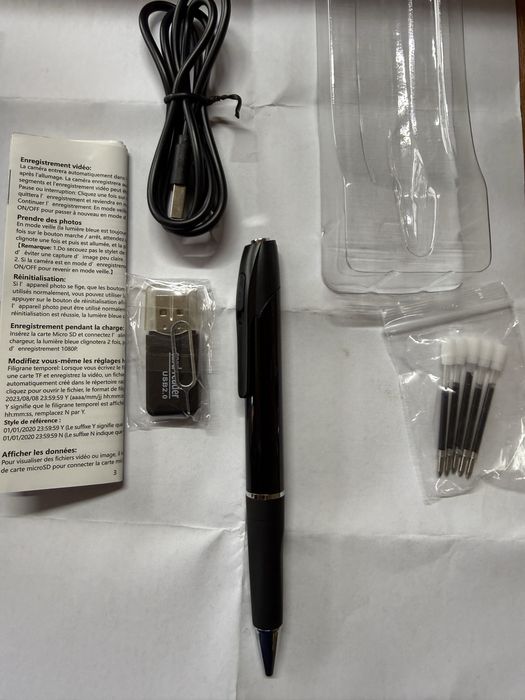 Видеорегистратор-ручка Full HD 1080P | Новая в упаковке + Стержни