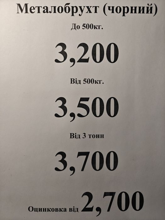 Купуємо металобрухт чорний та кольоровий дорого Київ