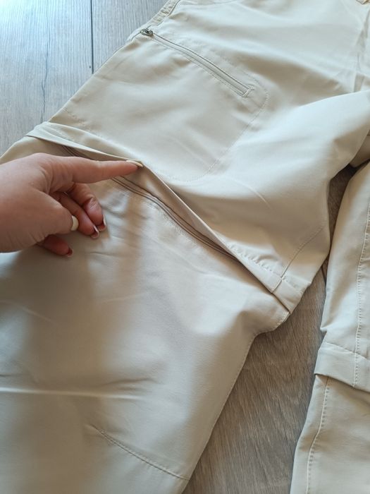Spodnie spodenki L xl beżowe jasne