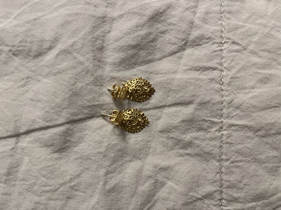 Brincos prata dourada novos