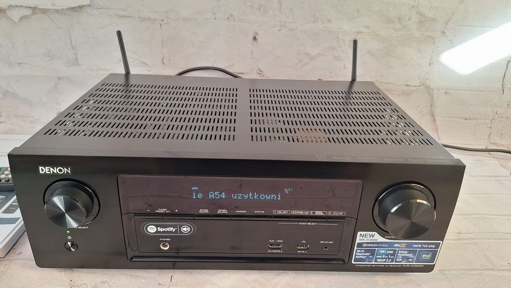 Amplituner 7.2 Denon AVR-X1300  Wifi BT 4K60p ARC Spotify DSD