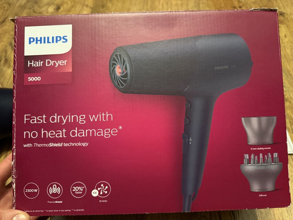 Suszarka do włosów PHILIPS 5000 BHD510/00 Thermoshield jonizacja