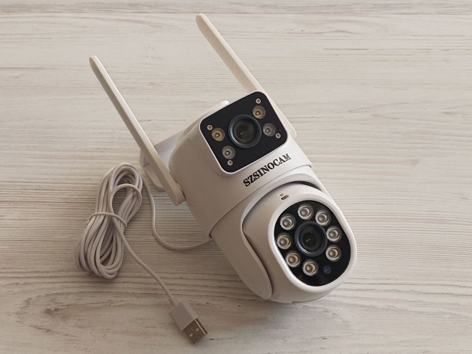 Двооб'єктивна камера 4G (сім карта) відеоспостереження