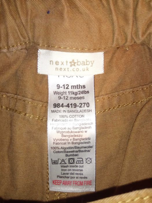 Вещи детские Chicco, Next, H&M на 9-12 мес. Бодики Next