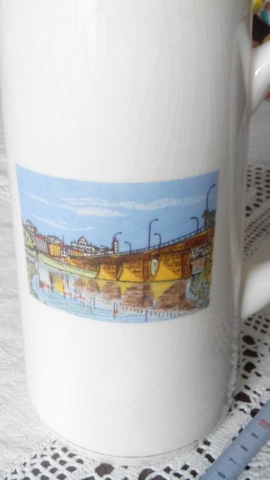 Jarro de mesa cerâmica Marca Cesol "Recordação de Mirandela"