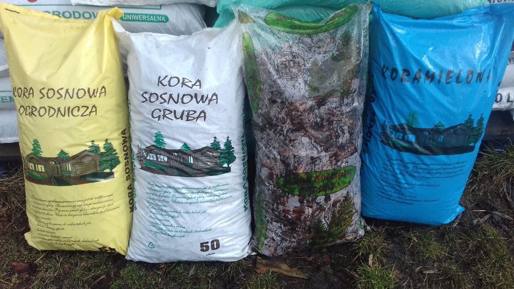 Kora sosnowa ,drobna,średnia,gruba bardzo gruba  60 l Milanówek