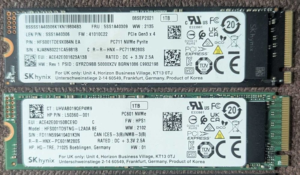 SSD М2 Nvme-Sata3 256-512-1-2TB