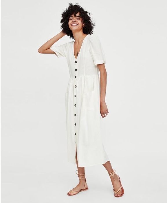 Сукня з льону zara