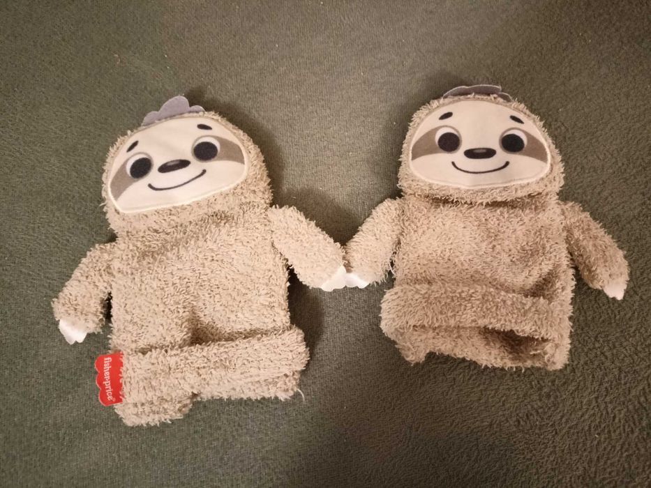 Skarpetki z grzechotką dla niemowląt leniwce Fisher Price