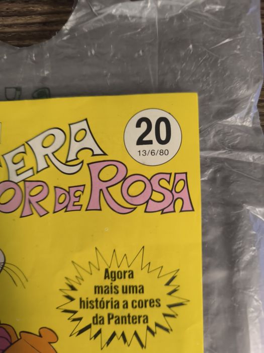 Banda desenhada pantera cor de rosa 1980