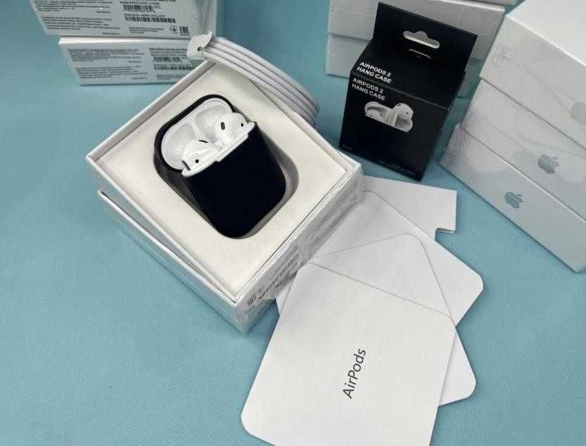 аирподс 2 1в1 Наушники беспроводные +чехол Premium