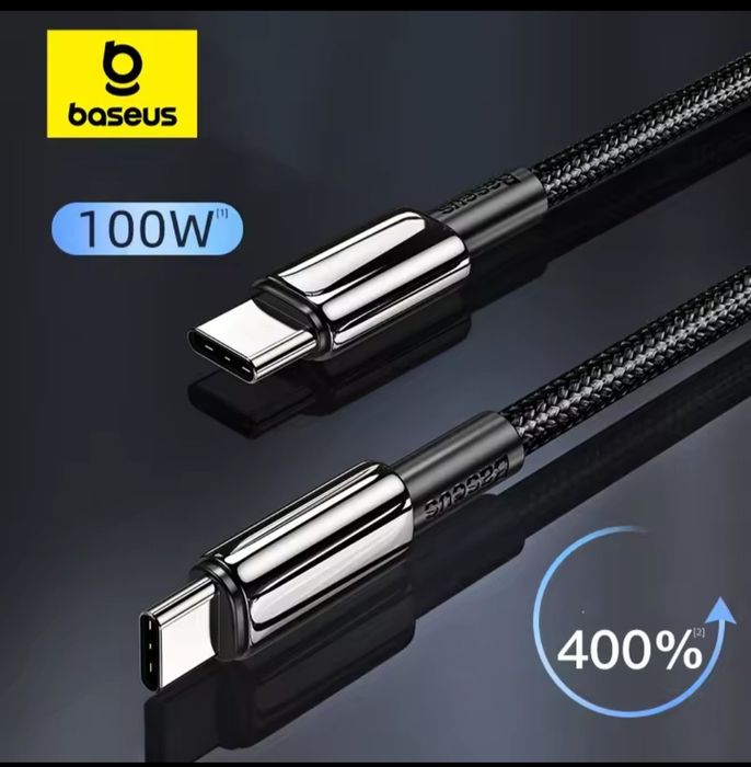 Кабель baseus type-c 100w. 1 метр