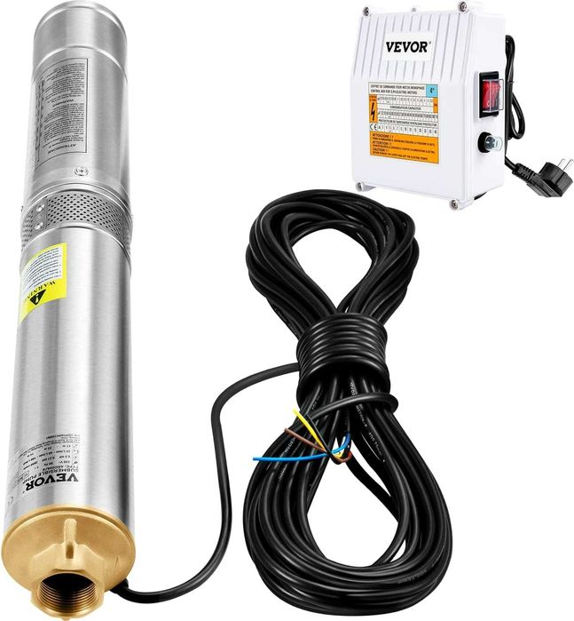 VEVOR Pompa Głębinowa 4" 190L/MIN IP68 Pompa Rurowa Stal Nierdzewna
