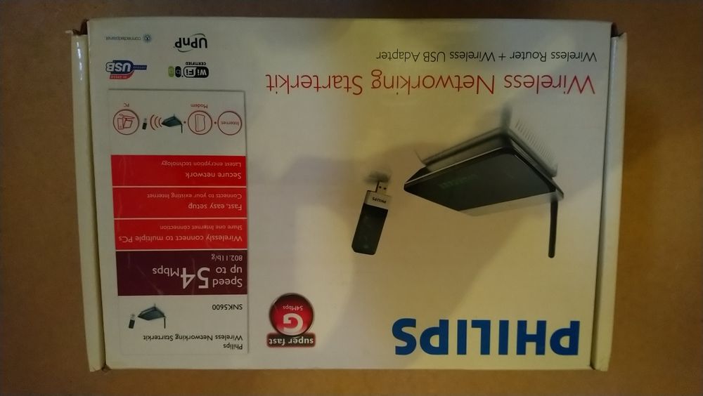 Router Philips + Pen USB wireless NOVO