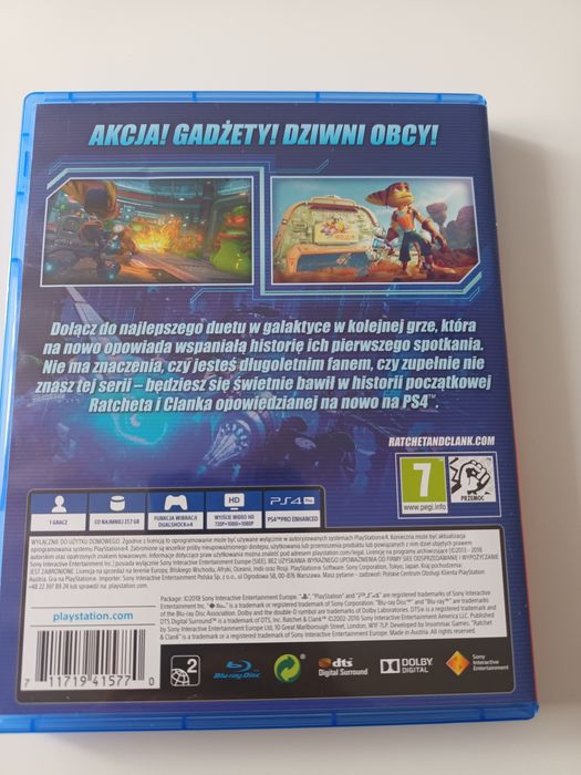 RATCHET CLANK na ps4. Jak nowa !!!