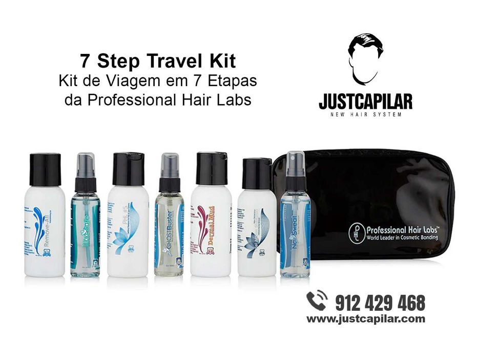 7 Step Travel Kit – Kit de Viagem em 7 Etapas da Professional Hair Labs Para Próteses Capilares  | Justcapilar - Lisboa e Aveiro