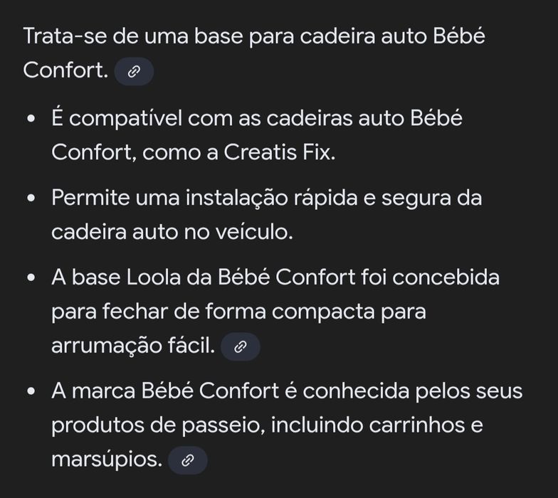 Base para cadeira auto da bebé Confort