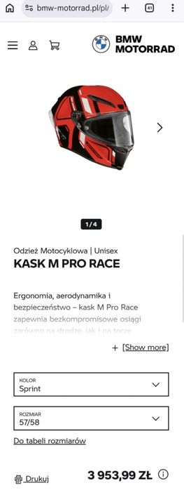 Nowy kask BMW M PRO RACE/ Agv Corsa R cena sklepowa 4000zl