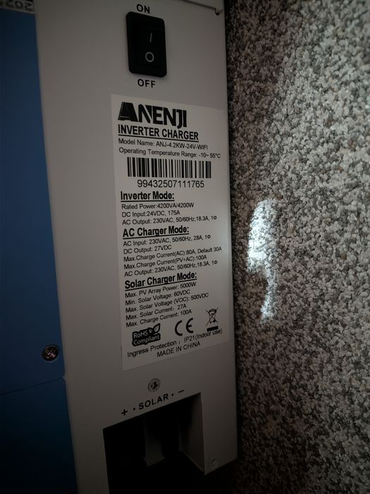 Anenji 4,2 кВт 24в WiFi