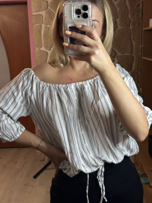 Biała bluzka Hiszpanka New Look 38 M