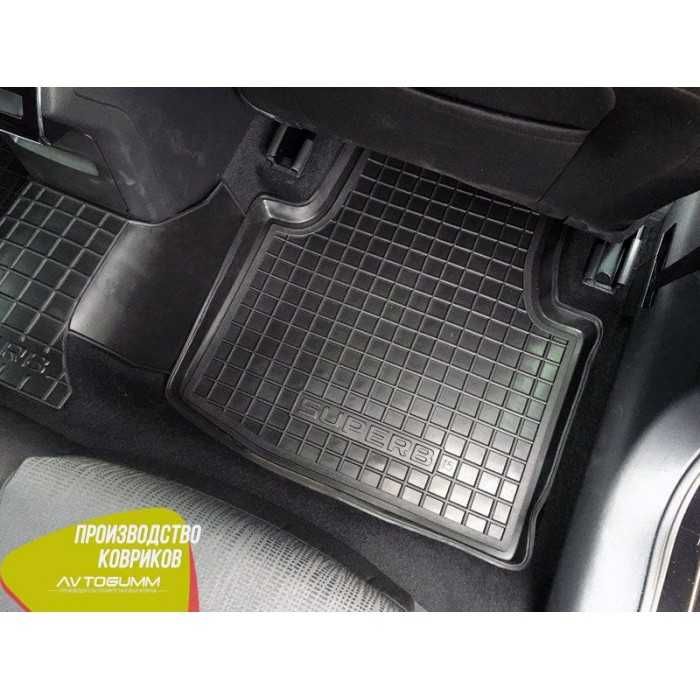 Коврики SKODA SUPER B  2001-2008 / 2008-2014 / 2014-2024 / 2024+ килимки гумові для шкода Супер Б / резиновые коврики для шкода СуперБ