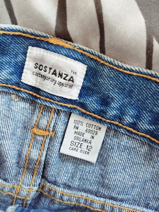 100% bawełna, spodnie mom fit, dżinsowe xs