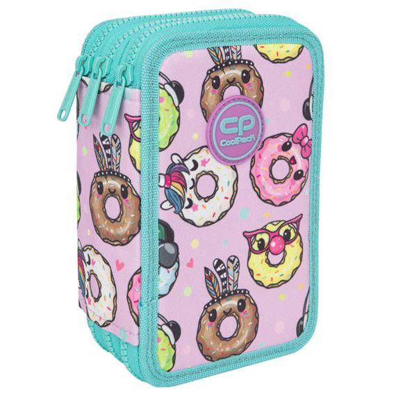 Piórnik Potrójny Z Wyposażeniem Coolpack Jumper 3 Happy Donuts Patio Nowa Nieużywana