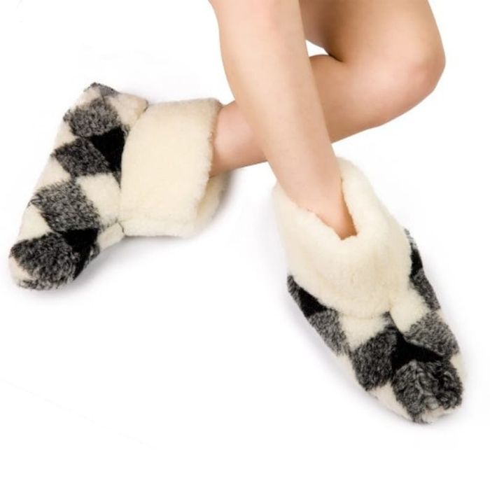 Теплі чуні з натуральної овечої шерсті Домашні бурки, капці