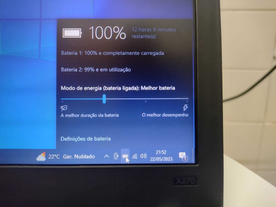 Lenovo ThinkPad X270 cpu i5 8gb memoria  ssd  256gb bateria 12horas