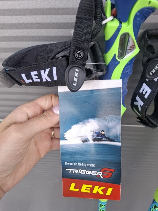 Kije skiturowe narciarskie LEKI Greenbird z Trigger S uchwyt w zestawie długości nowe