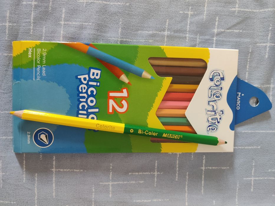 Карандаши цветные двусторонние «Colorite» 12 шт