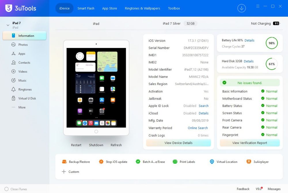 Apple iPad 7 (7th generation) Wi-Fi + Cellular LTE (айпад 7)