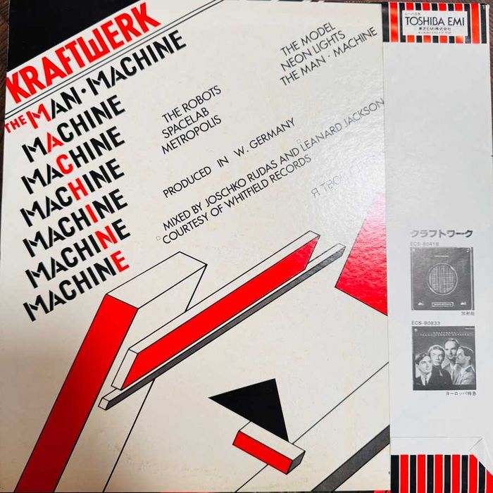 KraftWerk	The Man Machine	EX+EX+	Japan Obi LP	1978	Capitol Records
