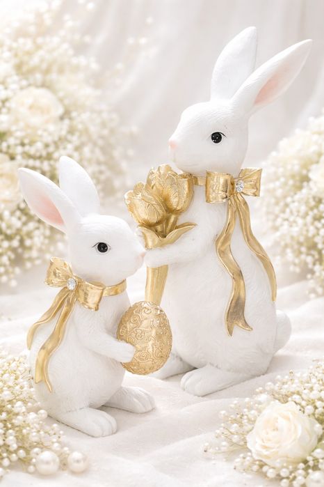 Para zajączków króliczków Wielkanoc 24 cm 35cm Home&You