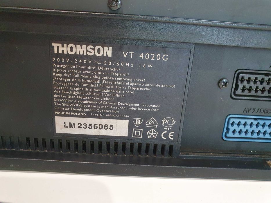 Magnetowid VHS  Thomson