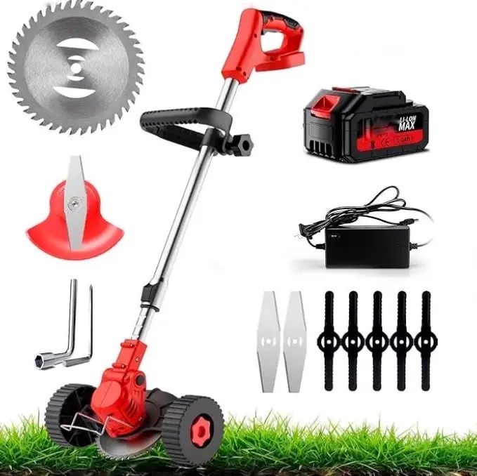 Акумуляторна садова газонокосарка 24V на 2 акумулятори Тример