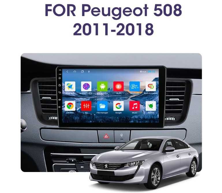 Штатна 2 DIN автомагнитола Android магнітола Peugeot 508 2011-2018