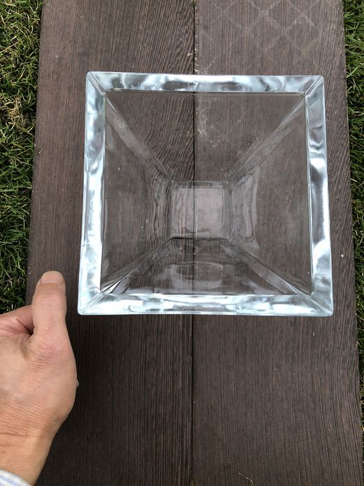 Floreira, Centro de mesa em vidro grosso