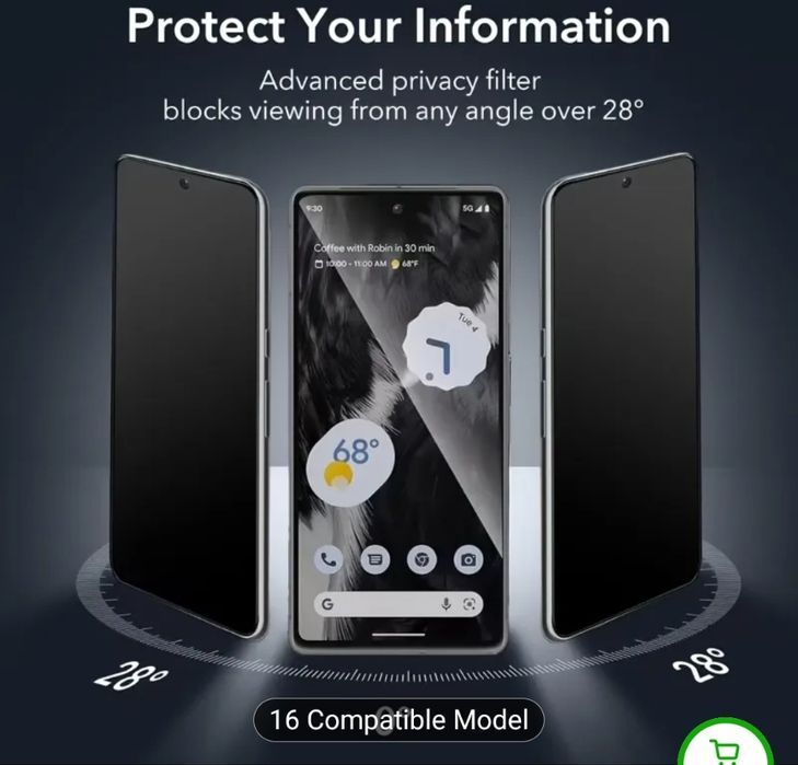 Захисна гідрогелева плівка для екрану Google pixel 6a