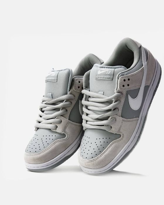 Кросівки Nike SB Dunk White\Grey | ТОП якість |