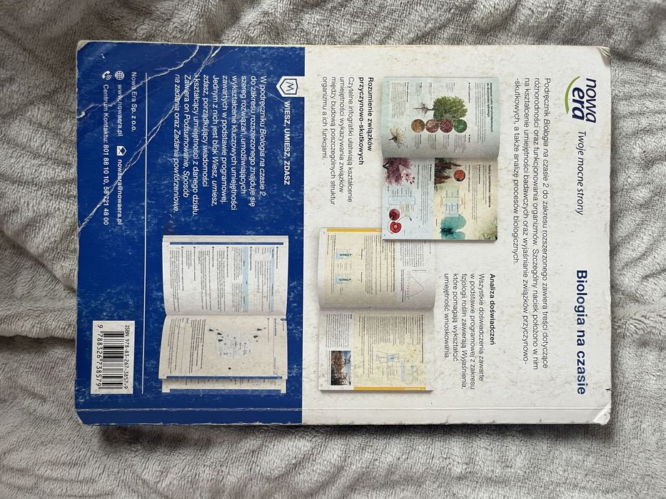 podręcznik od rozszerzonej biologii do 2 klasy, biologia na czasie