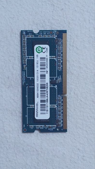 Оперативная память ddr3 RAMAXEL 1Gb для ноута