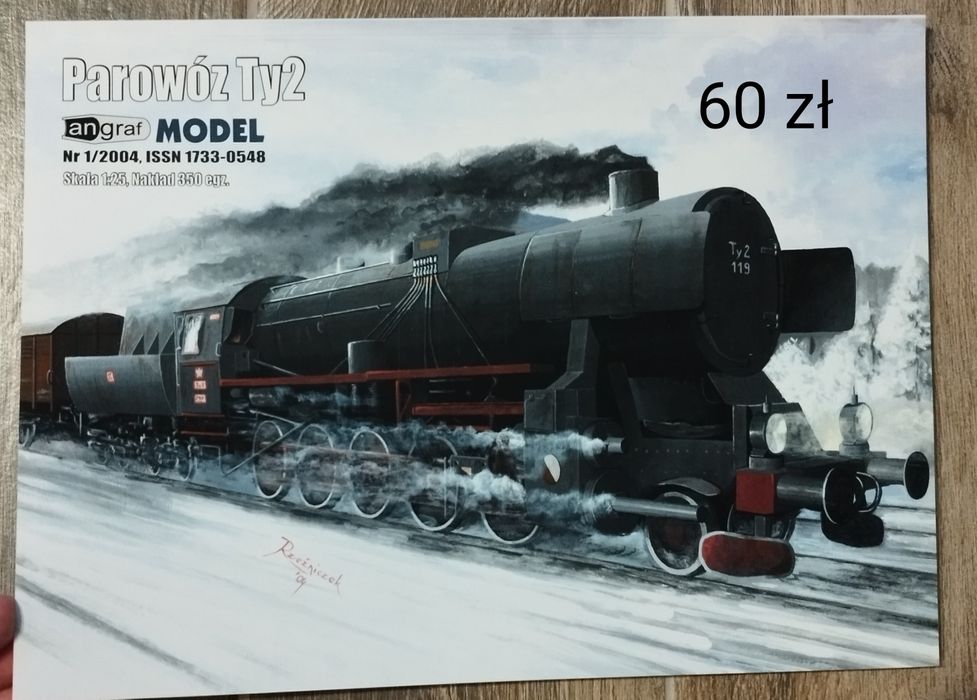 Model kartonowy Parowóz Ty2